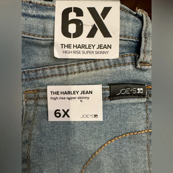 Joe's Jeans The Harley Jeans Girls' 6x Light Vintage Distressed Button Closure~ - Picture 4 of 4